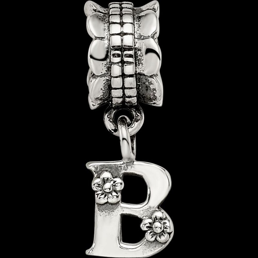 Kazi Luxury Sterling Silver Reflections Letter B … - image 3